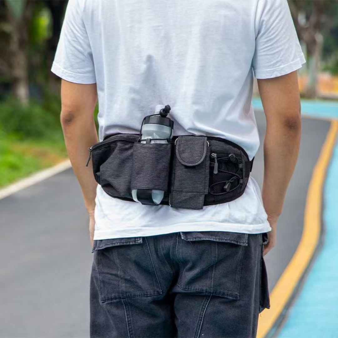 Running Zwift - Wasserflaschen-Gürteltasche, Marathon-Lauf-Sport-Gürteltasche, Multifunktionale Wasserflaschentasche für Männer