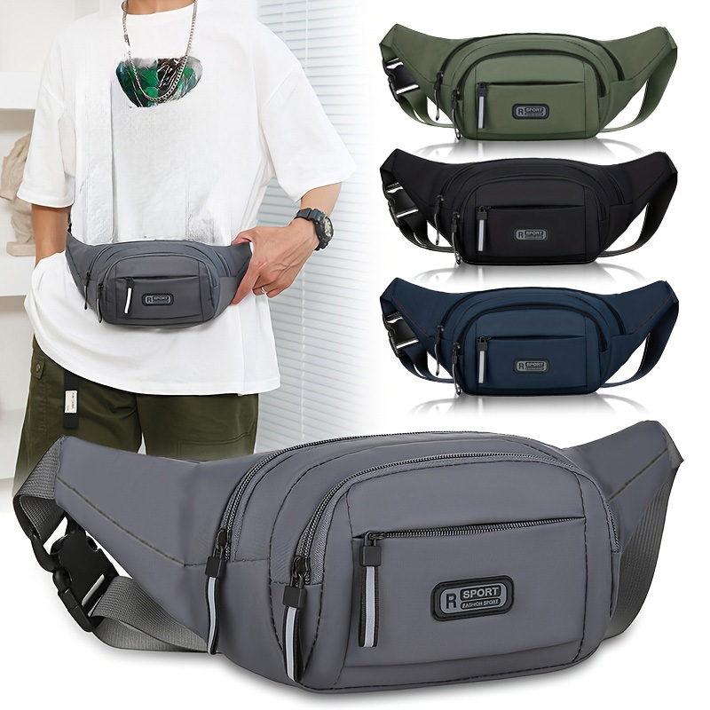Running Belt Waist - Herren Wasserdichte Hüfttasche mit Mehreren Taschen,