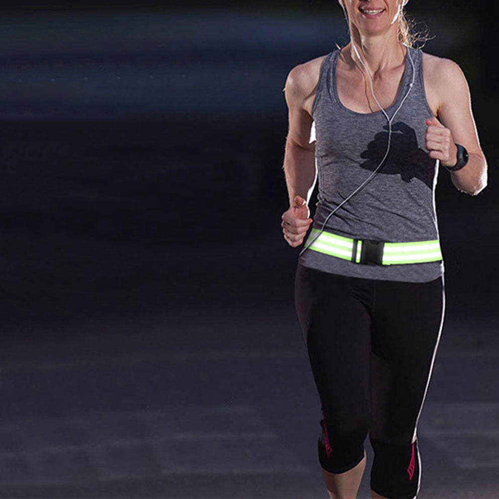 Running Gear Night - 2 Stück hochreflektierender, verstellbarer Gürtel für