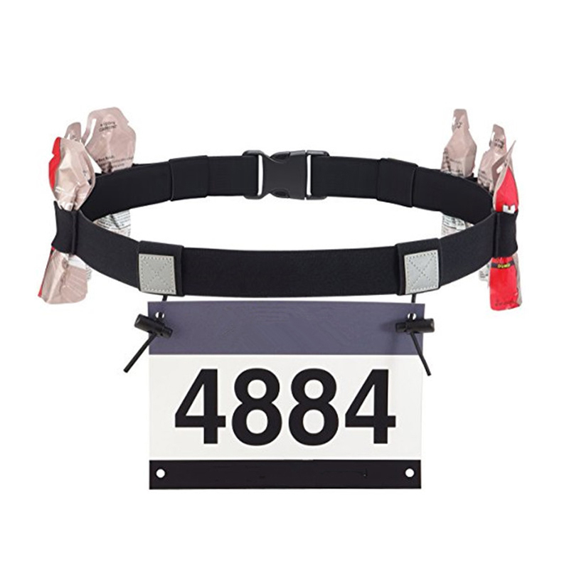 Running Gear Accessories - 【Outdoor-Lauf-Startnummerngürtel Hüfttasche Startnummernhalter für Triathlon, Marathon,